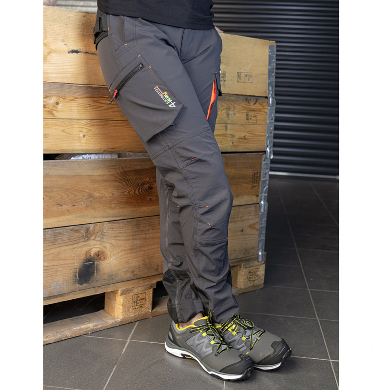 Pantalon De Travail Lma Extensible Homme 1425 Extensible, Noir, Taille 40 Basalte Pantalon En Tissu Canvas, Noir, 40 EU Lma Workwear 1880