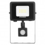 Projecteur LED extra-plat avec capteur START Flood IP65 10,5W 1000lm 840 PIR Noir 4000K SYLVANIA