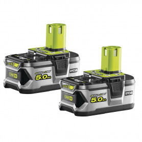 Lot de 2 Batteries IntelliCell RB18L50G 18V ONE+ 5,0Ah RYOBI Lot de 2 Batteries IntelliCell RB18L50G 18V ONE+ 5,0Ah RYOBI