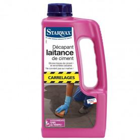 Décapant laitance de ciment pour sols carrelés 1L STARWAX Décapant laitance de ciment pour sols carrelés 1L STARWAX
