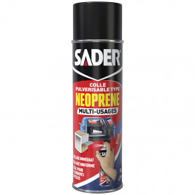 Colle multi-usages pulvérisable type néoprène 500ml SADER Colle multi-usages pulvérisable type néoprène 500ml SADER