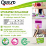 Colle tous papiers peints avec indicateur coloré 300g QUELYD