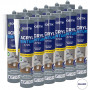 Lot de 12 Mastics d'étanchéité ACRYL Peinture A720 310ml Blanc BOSTIK