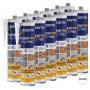 Lot de 12 Mastics polyuréthane multi-usages FLEXPRO PU790 300ml (Blanc, Gris, Brun, Noir ou Beige) BOSTIK