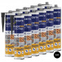 Lot de 12 Mastics polyuréthane multi-usages FLEXPRO PU790 300ml (Blanc, Gris, Brun, Noir ou Beige) BOSTIK