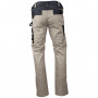 Pantalon de travail bicolore multipoches PRIAM Beige/Gris sombre LMA