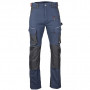 Pantalon de travail stretch bicolore STELLAIRE Marine/Noir LMA