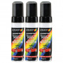 Lot de 3 Pinceaux de retouche 12ml vernis transparent MOTIP