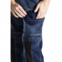 Pantalon de travail coupe carpenter Fibreflex® HAMMER2 bleu-noir RICA LEWIS