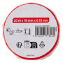 Ruban isolant électrique 19mmx20m rouge