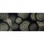 Tapis absorbant BOSTON Mandala Noir 50x120cm