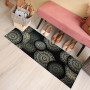 Tapis absorbant BOSTON Mandala Noir 50x120cm
