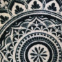Tapis absorbant BOSTON Mandala Noir 50x120cm