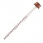 Vis bac acier support bois ZAMATOP-W TH12 Ø6,3x100 RAL8012 x150 SCELL-IT