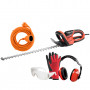 PACK - DOLMAR Taille-Haie Électrique 670W - Lame 55 cm HT5510 + Rallonge de Jardin 20m + Équipements de protection