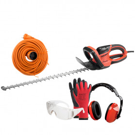 PACK - DOLMAR Taille-Haie Électrique 670W - Lame 55 cm HT5510 + Rallonge de Jardin 40m + Équipements de protection PACK - DOLMAR Taille-Haie Électrique 670W - Lame 55 cm HT5510 + Rallonge de Jardin 40m + Équipements de protection
