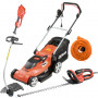 PACK - DOLMAR Tondeuse 1600W 41cm EM410 + Coupe-Herbe 1000W ET101C + Taille-Haie 670W 55cm HT5510 + Rallonge 40m