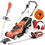 PACK - DOLMAR Tondeuse 1600W 41cm EM410 + Coupe-Herbe 1000W ET101C + Taille-Haie 670W 55cm HT5510 + Rallonge 40m + EPI