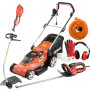 PACK - DOLMAR Tondeuse 1600W 41cm EM410 + Coupe-Herbe 1000W ET101C + Taille-Haie 670W 65cm HT6510 + Rallonge 40m + EPI