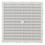 Grille d'aération carrée à bâtir - avec moustiquaire
