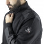 LMA Sweat Col Camionneur Bicolore Noir BERLIN 8090