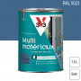 V33 Peinture Extérieure Multi-matériaux RAL 5023 Bleu Orage satin 1,5L