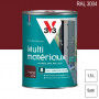 V33 Peinture Extérieure Multi-matériaux RAL 3004 Rouge Basque satin 1,5L