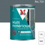 V33 Peinture Extérieure Multi-matériaux RAL 7031 Gris Bleuté satin 1,5L