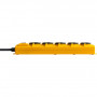 BRENNENSTUHL Multiprise 5 Prises avec Clapets et Interrupteur Câble 2m H07RN-F Jaune Super-Solid SL 554 FR