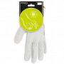 SINGER Gants Cuir Pleine Fleur de Bovin Coloris Naturel avec Serrage Élastique C50F