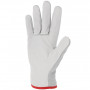 SINGER Lot de 10 Paires Gants Paume Cuir Pleine Fleur Dos Croûte Coloris Naturel 50FC