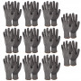 SINGER Lot de 10 Paires Gants PEHD Coupure Niveau F Paume Enduction PU PHS600