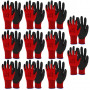 SINGER Lot de 10 paires Gants PVC CFT Support Polyamide Sans Couture Jauge 15 NYMR15CFTN