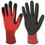 SINGER Lot de 10 paires Gants Nitrile Mousse Coupure D Support PEHD CPHD5RED