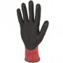 SINGER Lot de 10 paires Gants Nitrile Mousse Coupure D Support PEHD CPHD5RED