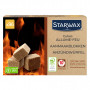STARWAX Cubes allume feu PEFC pour barbecue, poêle et cheminée x96
