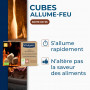 STARWAX Cubes allume feu PEFC pour barbecue, poêle et cheminée x96