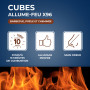 STARWAX Cubes allume feu PEFC pour barbecue, poêle et cheminée x96