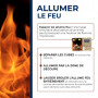 STARWAX Cubes allume feu PEFC pour barbecue, poêle et cheminée x96