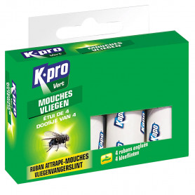 Rubans attrape-mouches x4 K.PRO Vert Rubans attrape-mouches x4 K.PRO Vert