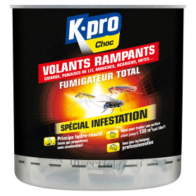 Fumigateur spécial infestation tous insectes 25 à 50 m² K.PRO CHOC Fumigateur spécial infestation tous insectes 25 à 50 m² K.PRO CHOC