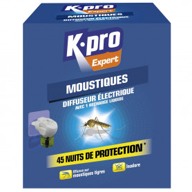 Diffuseur électrique liquide anti-moustiques K.PRO Expert Diffuseur électrique liquide anti-moustiques K.PRO Expert