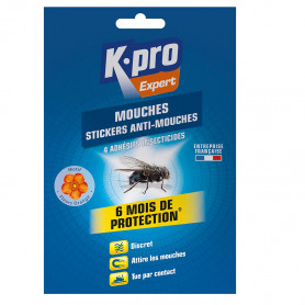Adhésifs anti-mouches décorés x4 K.PRO Expert Adhésifs anti-mouches décorés x4 K.PRO Expert
