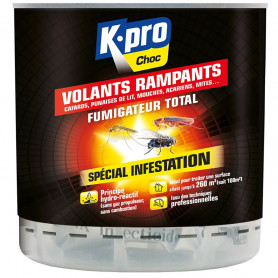 Fumigateur spécial infestation tous insectes 50 à 100 m² K.PRO CHOC Fumigateur spécial infestation tous insectes 50 à 100 m² K.PRO CHOC