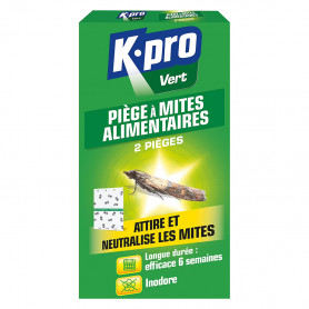 Pièges à mites alimentaires (x2) K.PRO Vert Pièges à mites alimentaires (x2) K.PRO Vert