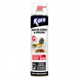 Aérosol spécial nids de guêpes et frelons 750ml K.PRO Professionnel Aérosol spécial nids de guêpes et frelons 750ml K.PRO Professionnel