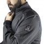 LMA Sweat Col Camionneur Bicolore Gris MADRID 8092