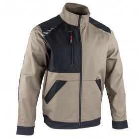 LMA Veste Zippée Bicolore Zéro Métal Beige/Noir CENTAURE 2345 LMA Veste Zippée Bicolore Zéro Métal Beige/Noir CENTAURE 2345