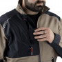 LMA Veste Zippée Bicolore Zéro Métal Beige/Noir CENTAURE 2345