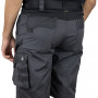 LMA Short de Travail Stretch Multipoches Zéro Métal Gris sombre DEDALE 6154